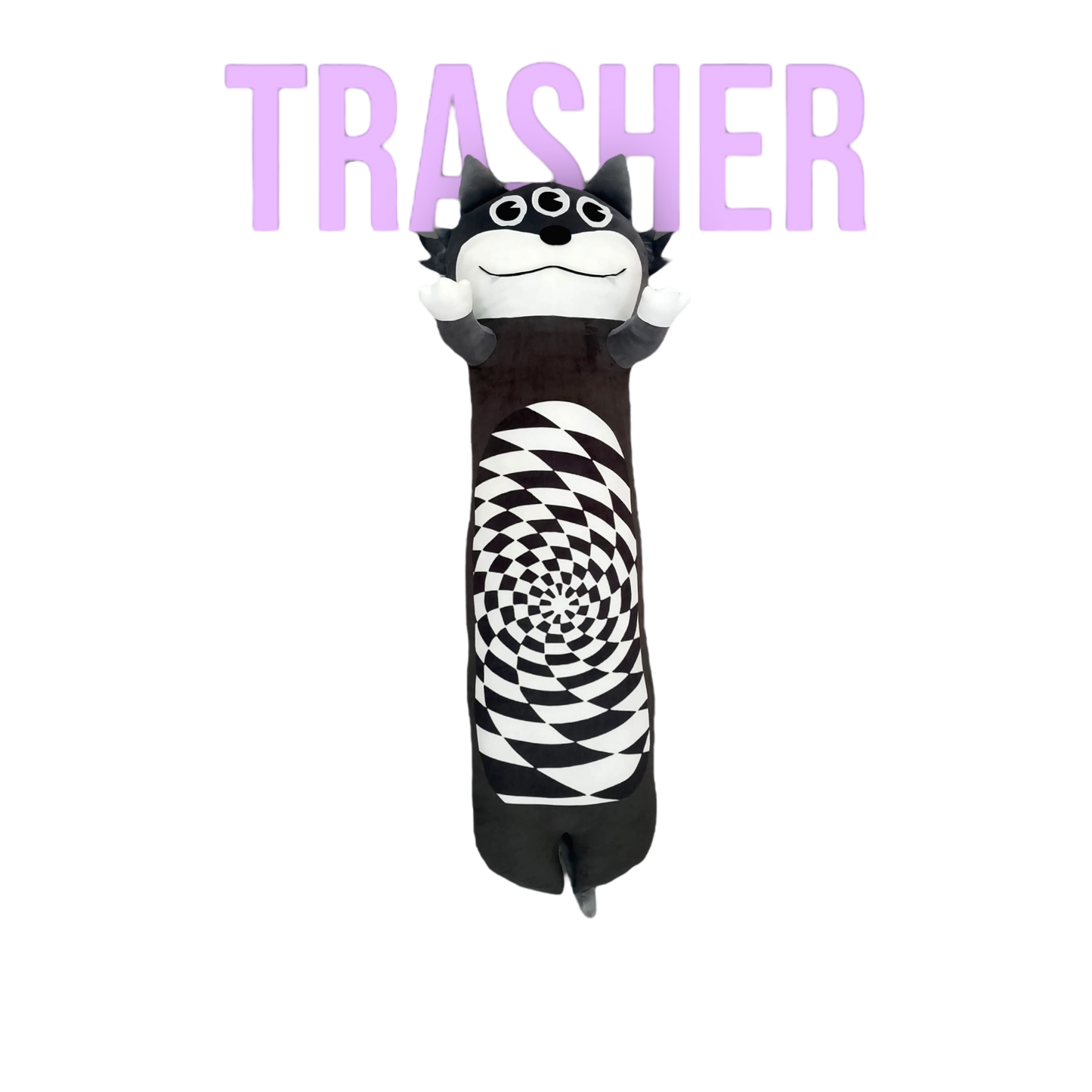 Trippy Kitty Long Cat Pillow