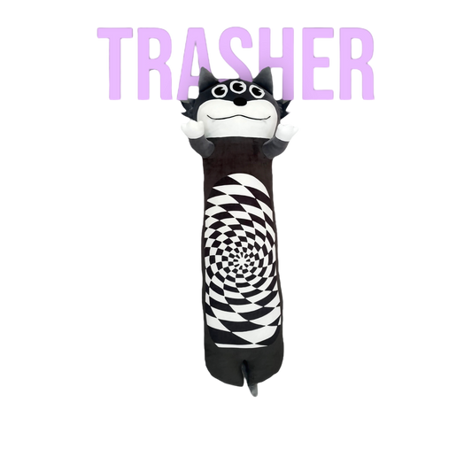 Trippy Kitty Long Cat Pillow