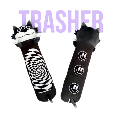 Trippy Kitty Long Cat Pillow